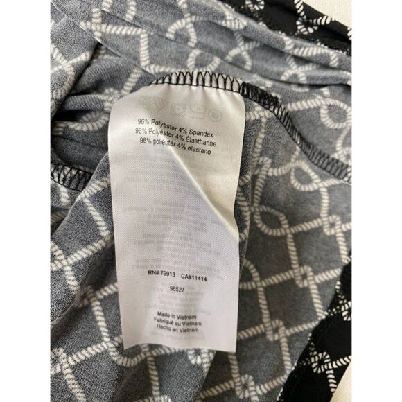 Motherhood Maternity Surplice Faux-Wrap Dress‎ Womens XL Black White Side-Tie - Picture 9 of 15